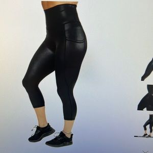 Constantly Varied Gear Faux Leather capri leggings